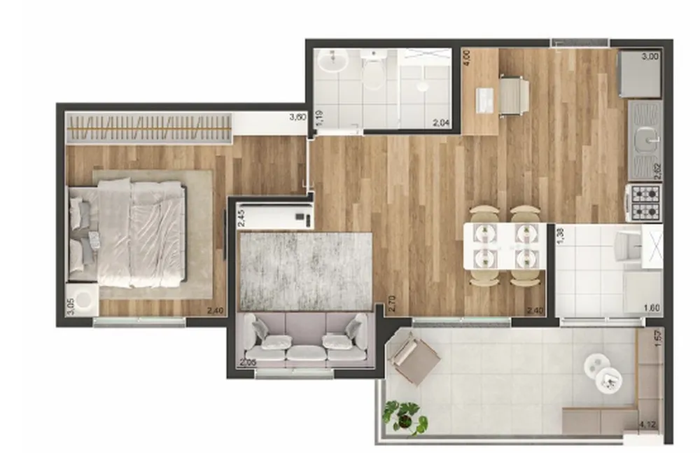 Apartamento, 2 quartos, 44 m² - Foto 12