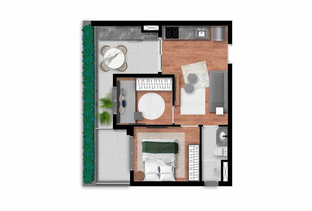 Apartamento, 1 quarto, 35 m² - Foto 4