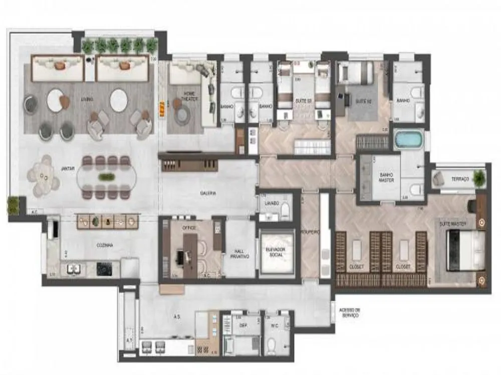 Apartamento, 4 quartos, 220 m² - Foto 7