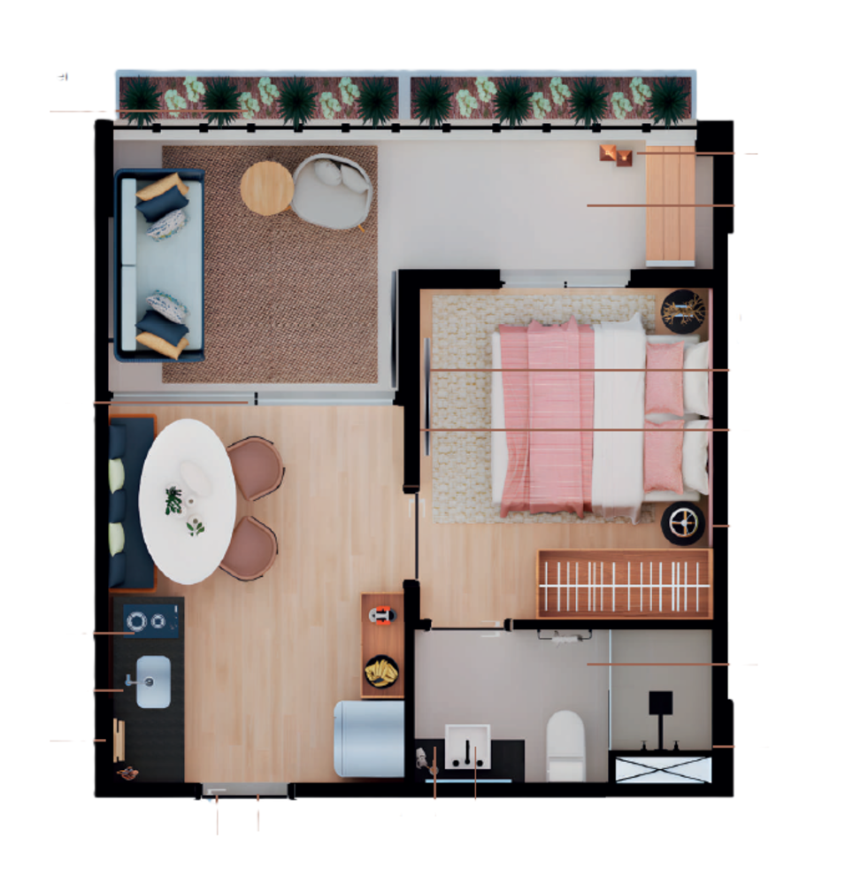 Apartamento, 1 quarto, 23 m² - Foto 7