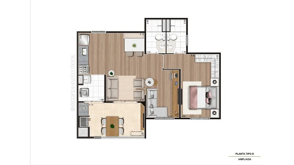 Apartamento, 2 quartos, 55 m² - Foto 8