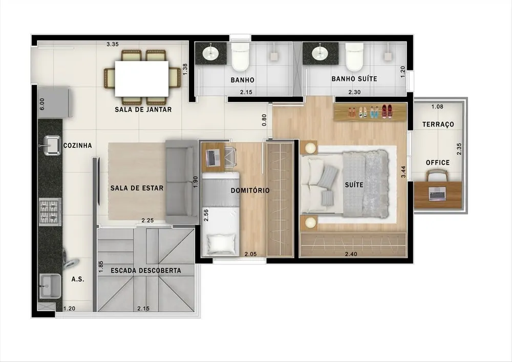 Apartamento, 2 quartos, 50 m² - Foto 10