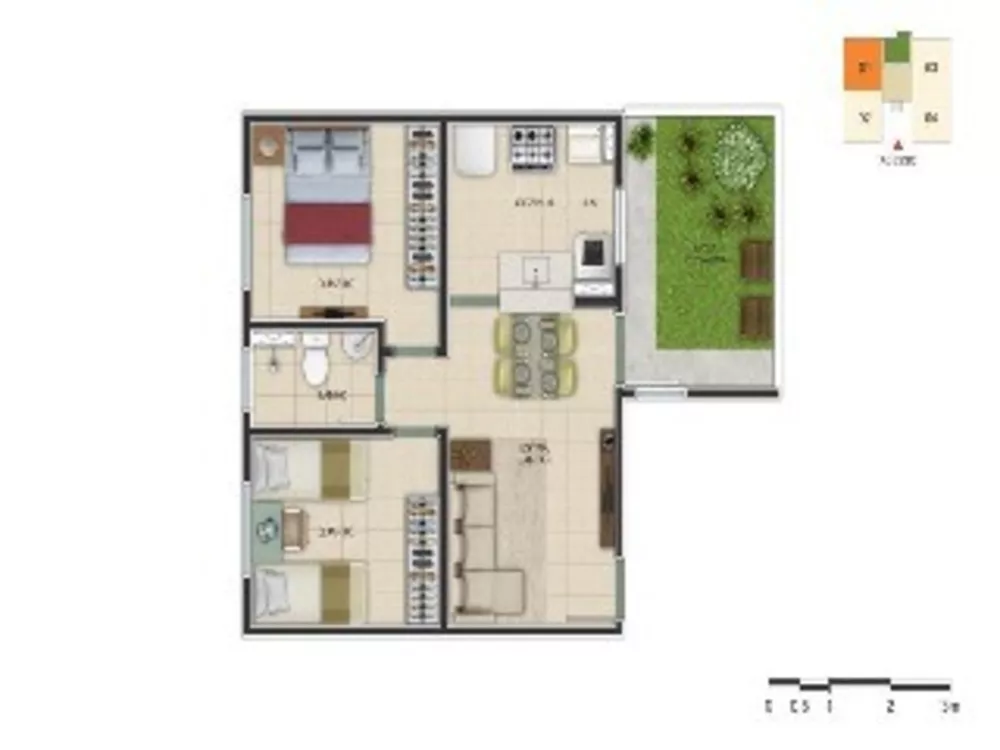 Apartamento, 2 quartos, 42 m² - Foto 8