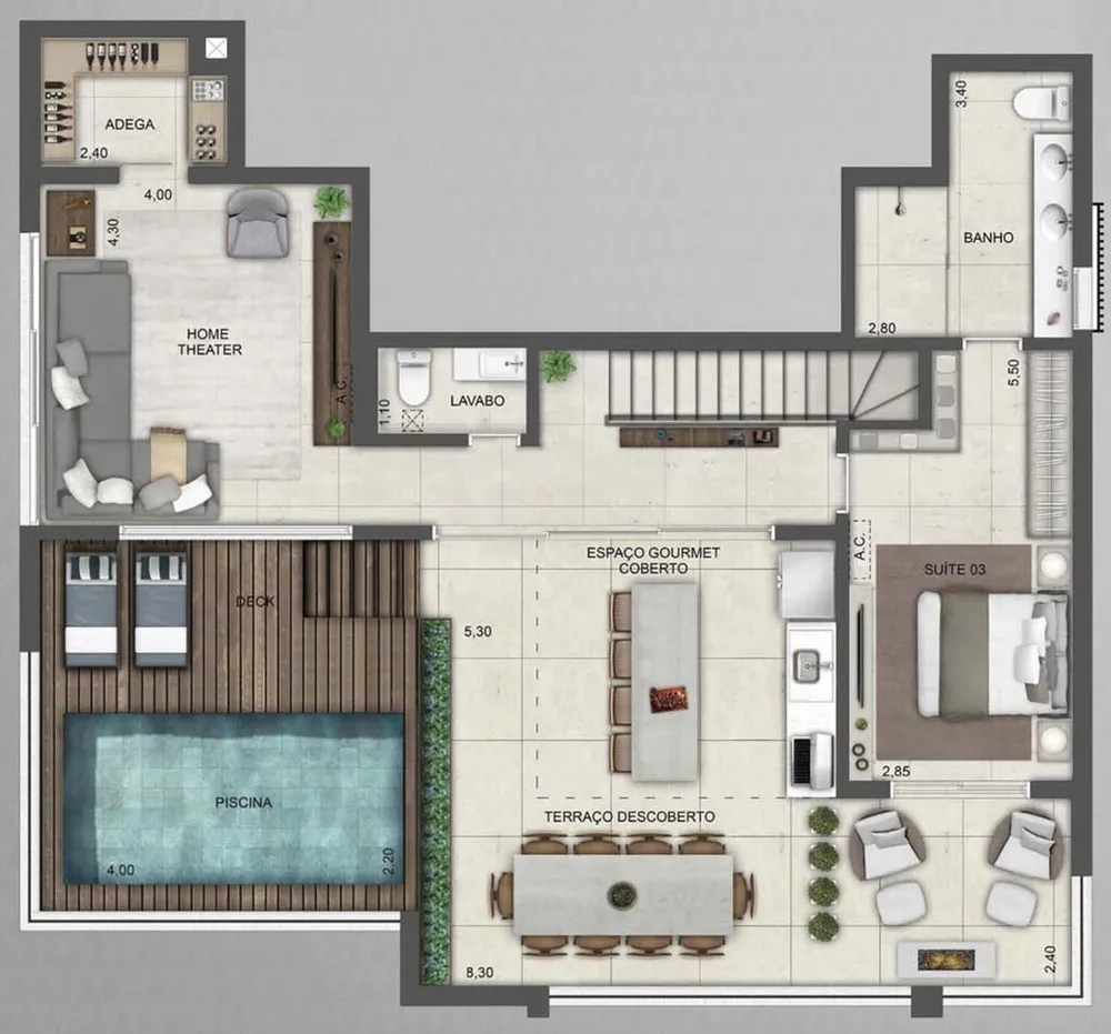 Apartamento, 1 quarto, 142 m² - Foto 15