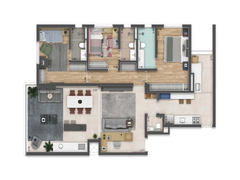 Apartamento, 3 quartos, 132 m² - Foto 11