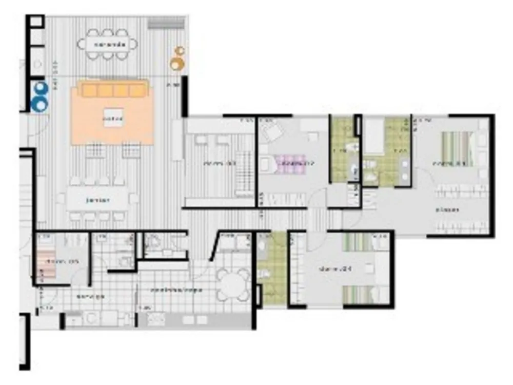 Apartamento, 3 quartos, 345 m² - Foto 1
