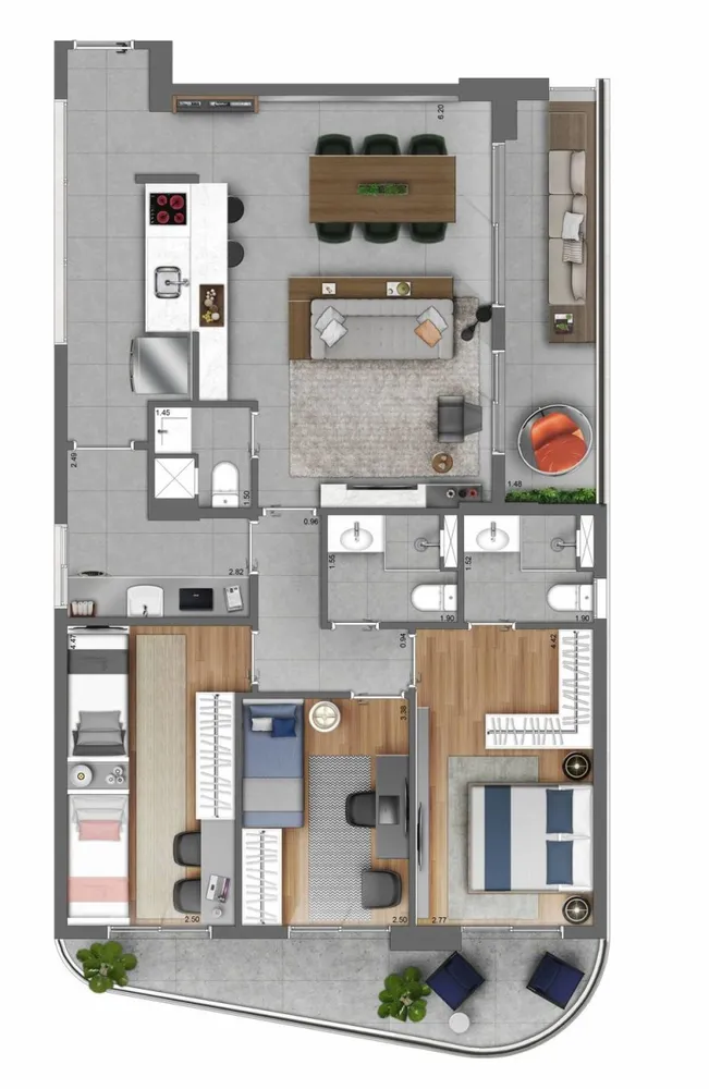 Apartamento, 1 quarto, 43 m² - Foto 12