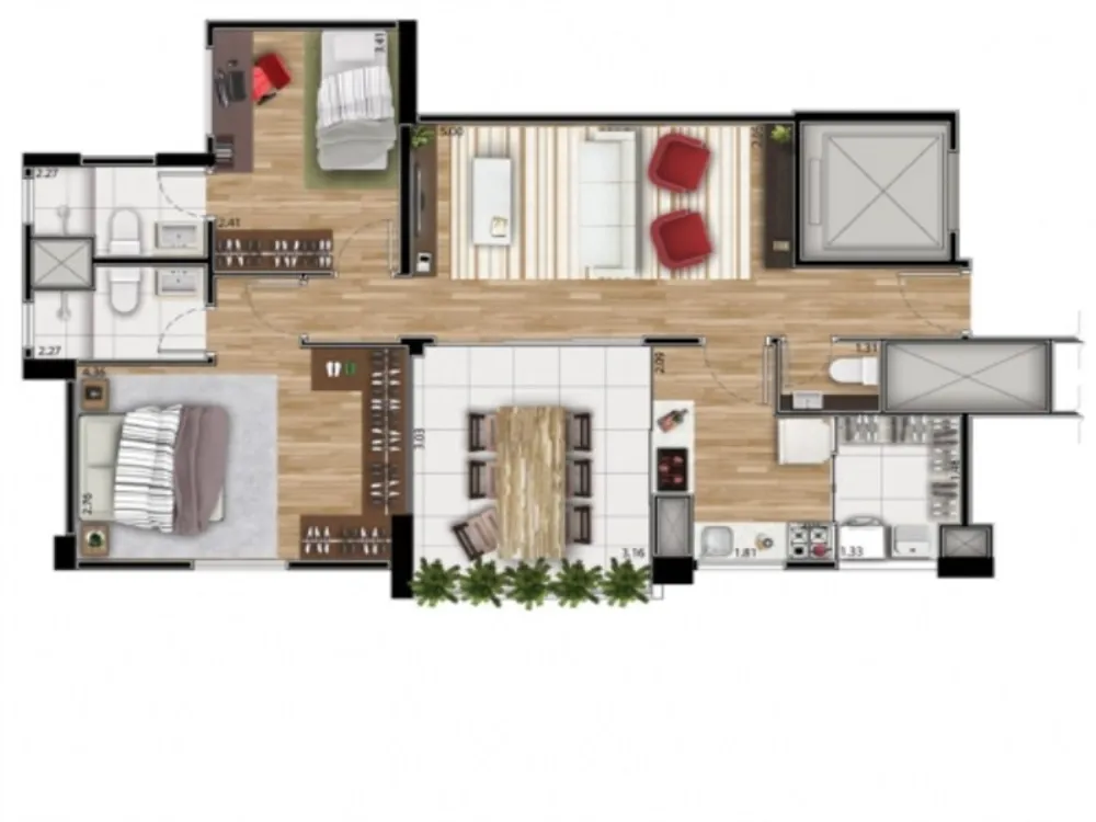 Cobertura, 2 quartos, 139 m² - Foto 11