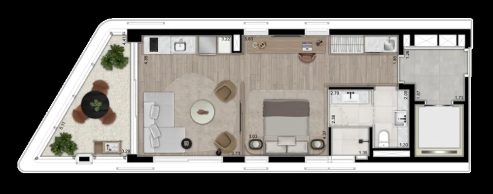 Apartamento, 1 quarto, 82 m² - Foto 7