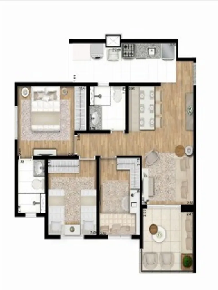 Apartamento, 2 quartos, 57 m² - Foto 3
