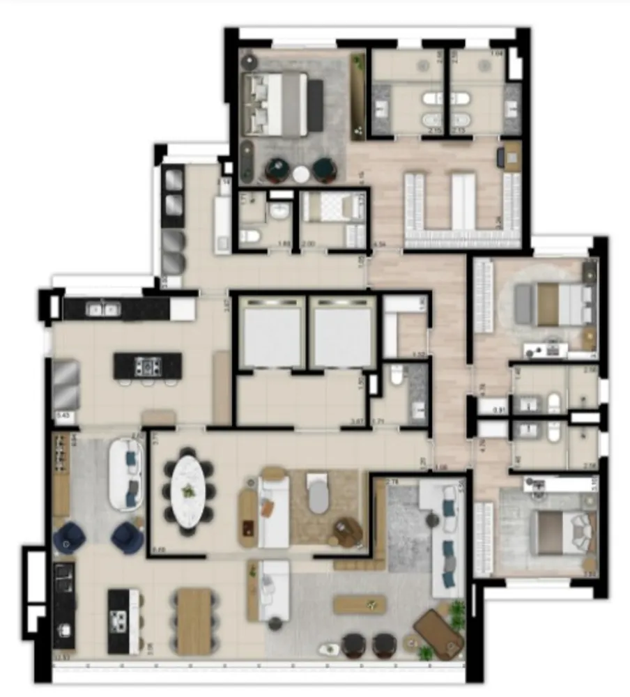 Apartamento, 3 quartos, 277 m² - Foto 12