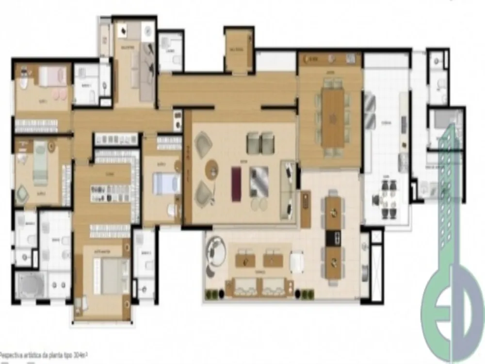 Apartamento, 4 quartos, 304 m² - Foto 12