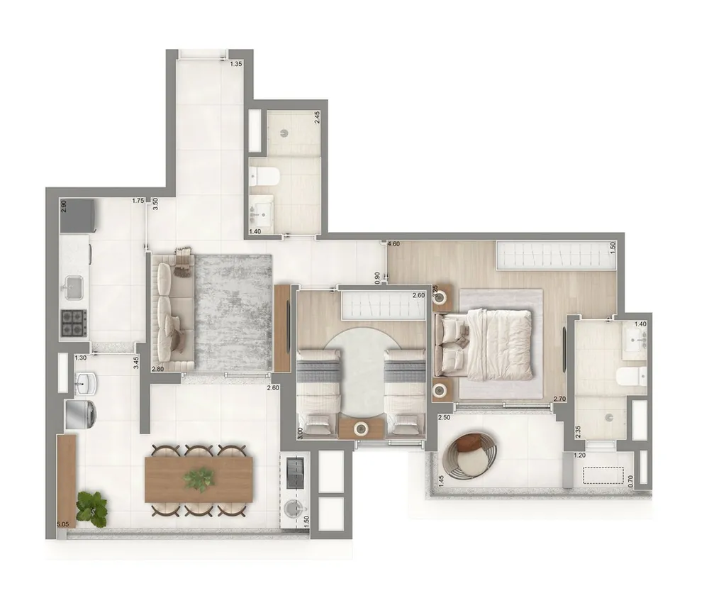 Cobertura, 3 quartos, 264 m² - Foto 9