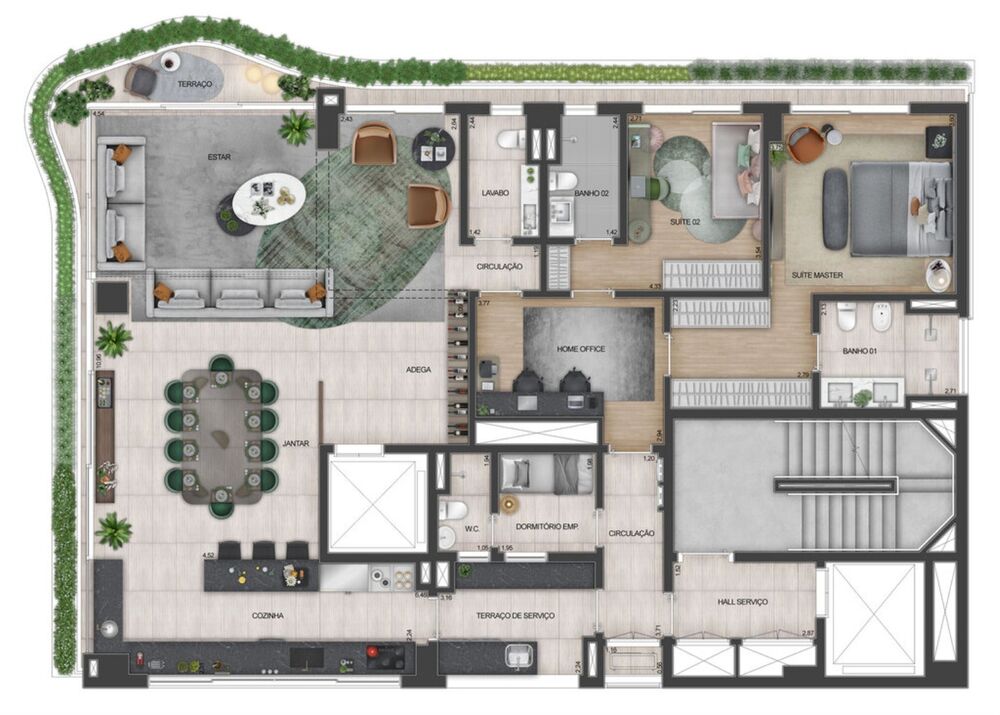 Cobertura à venda com 4 quartos, 398m² - Foto 4