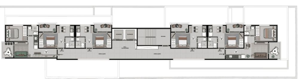 Apartamento, 2 quartos, 55 m² - Foto 3