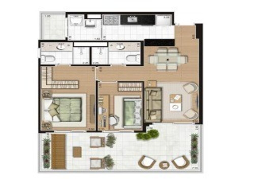 Apartamento, 1 quarto, 61 m² - Foto 2