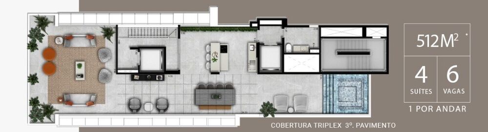 Cobertura, 4 quartos, 512 m² - Foto 4