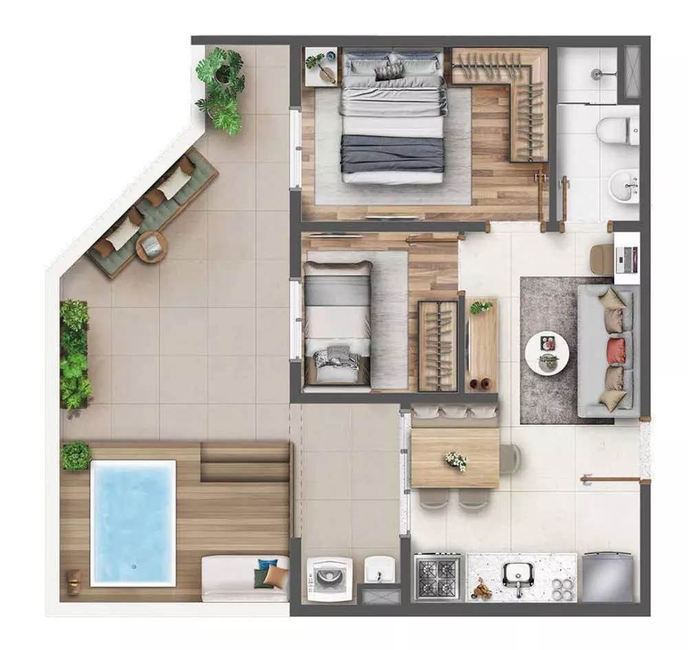 Apartamento, 2 quartos, 78 m² - Foto 4