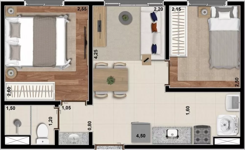 Apartamento, 2 quartos, 33 m² - Foto 16