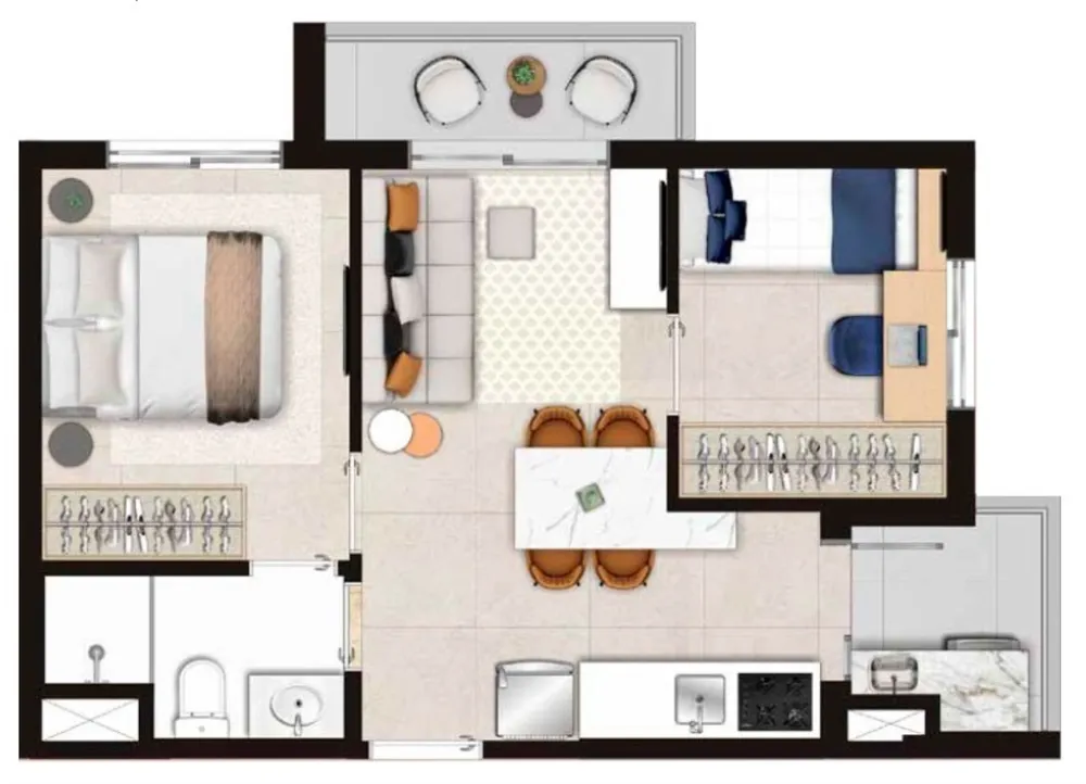 Kitnet-Studio, 25 m² - Foto 2