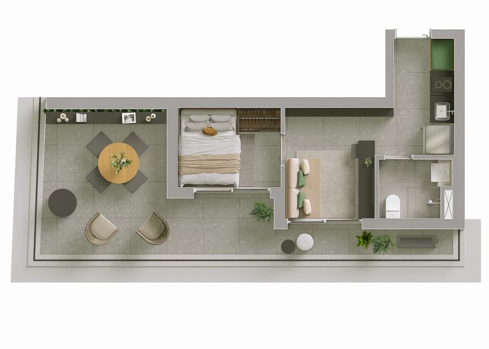 Apartamento, 1 quarto, 17 m² - Foto 12