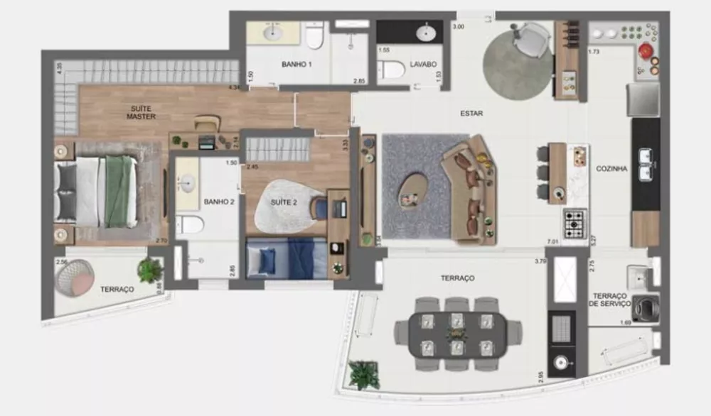 Apartamento, 3 quartos, 180 m² - Foto 4
