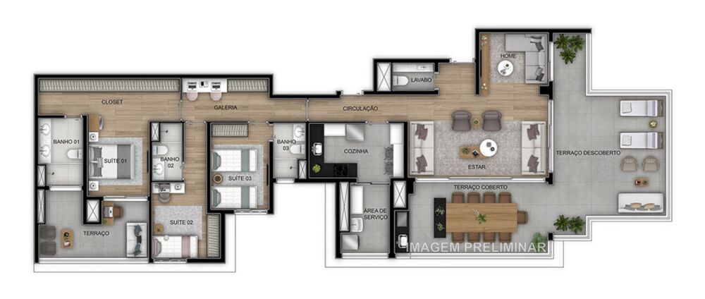 Apartamento, 3 quartos, 84 m² - Foto 4