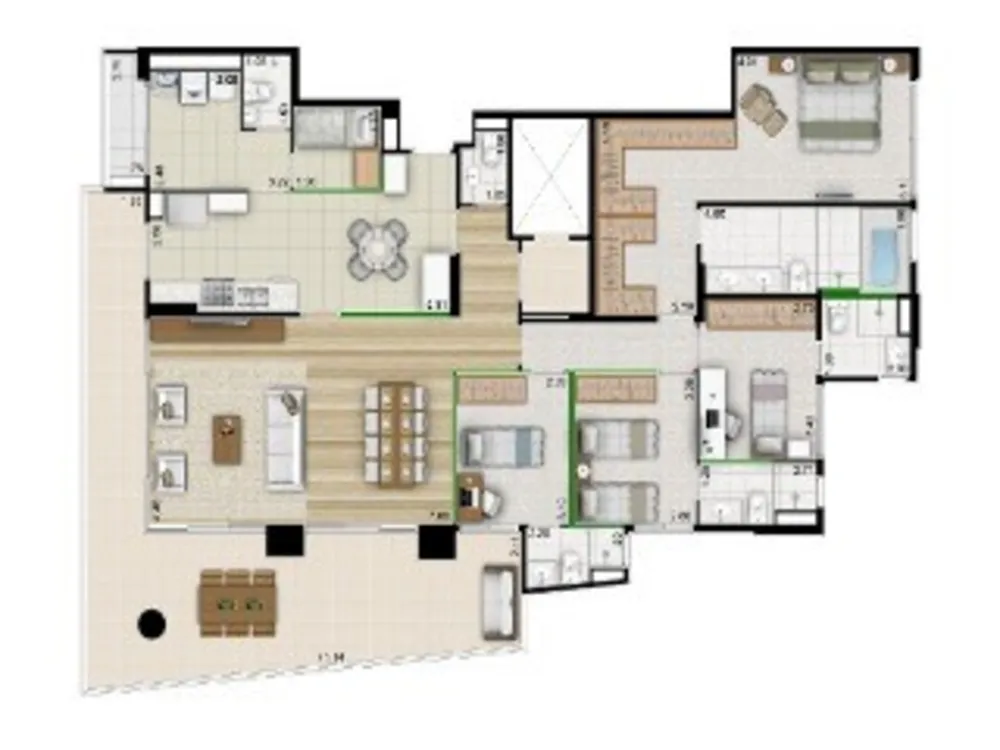 Apartamento, 3 quartos, 210 m² - Foto 6