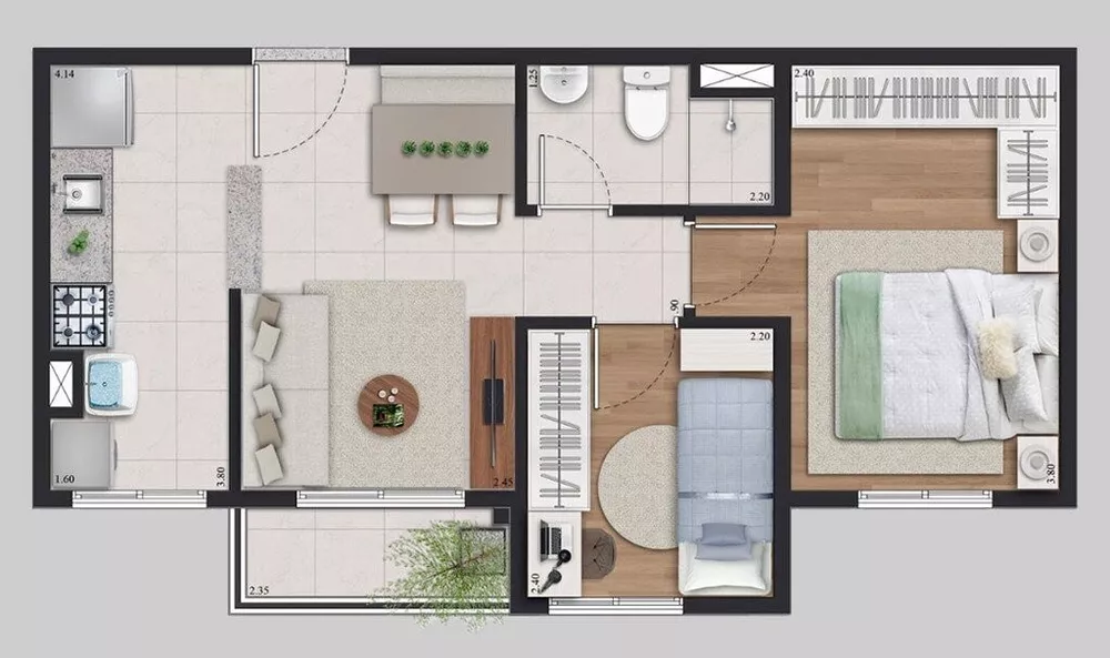 Apartamento, 2 quartos, 41 m² - Foto 18