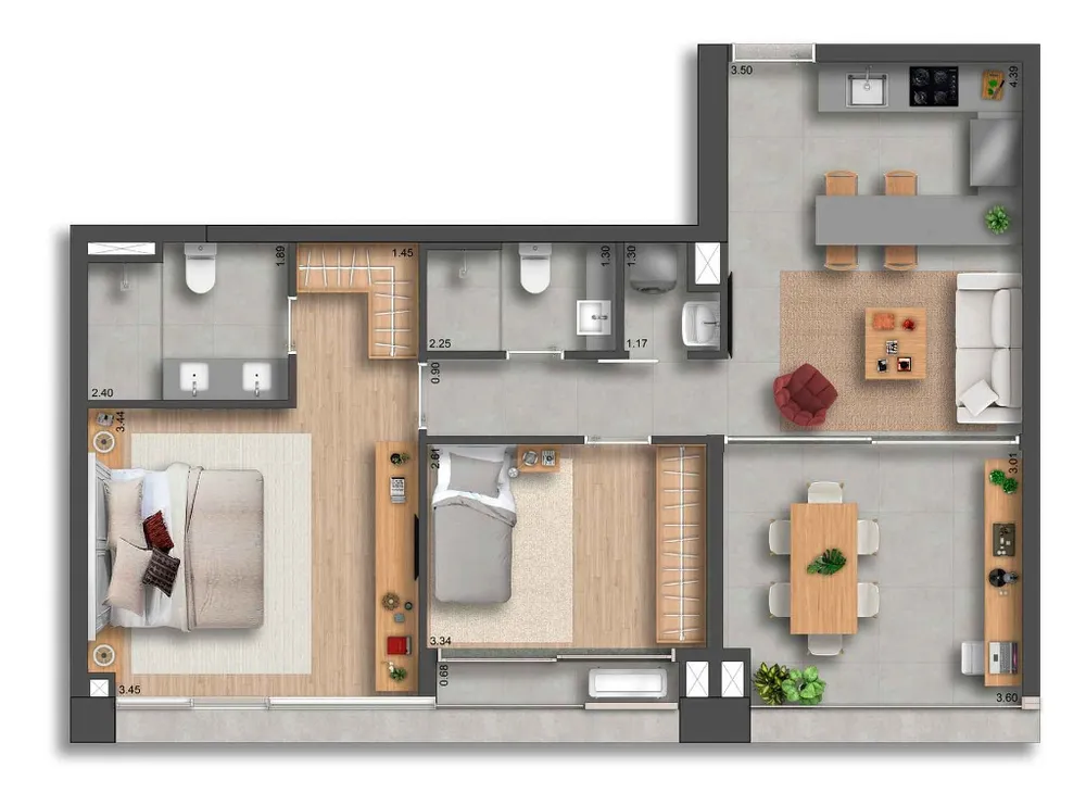 Cobertura, 2 quartos, 209 m² - Foto 10