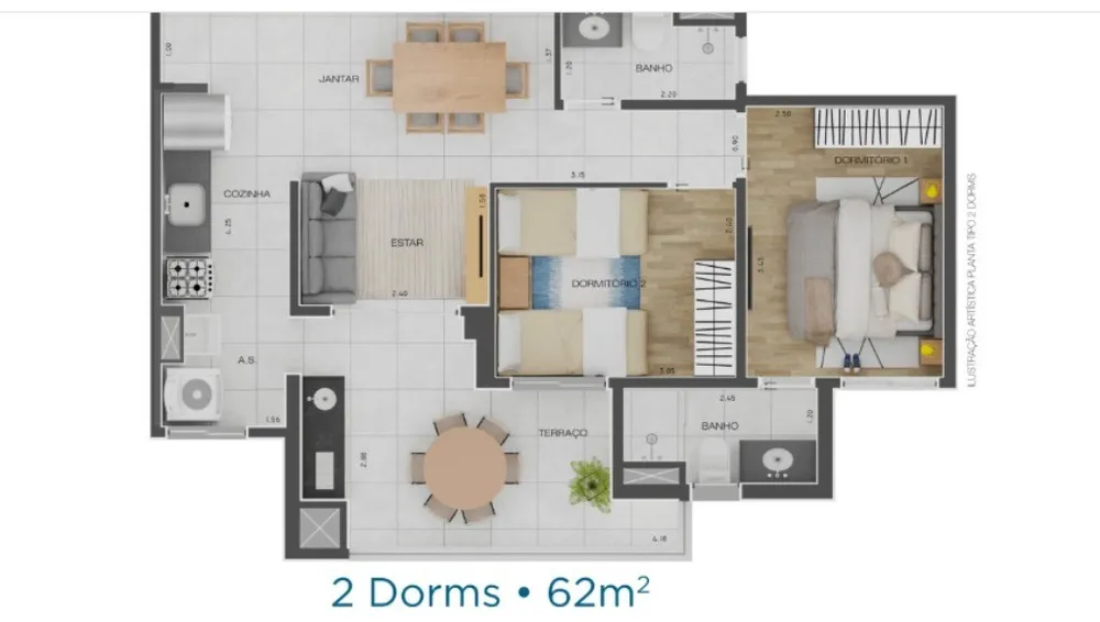 Apartamento, 2 quartos, 74 m² - Foto 11