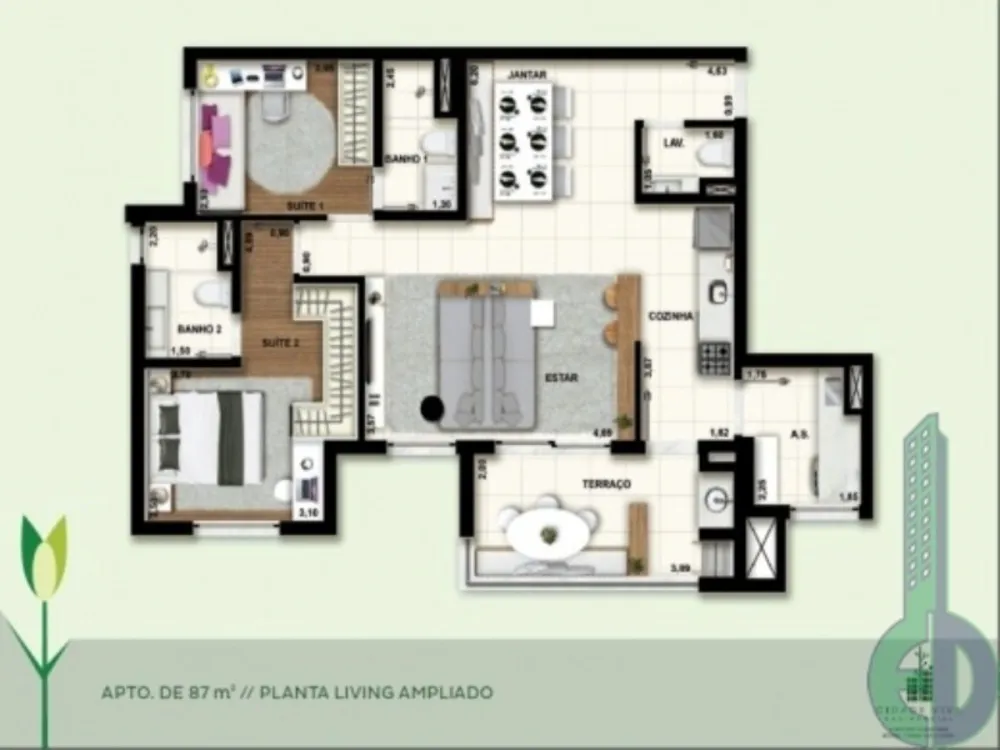 Apartamento, 3 quartos, 70 m² - Foto 9