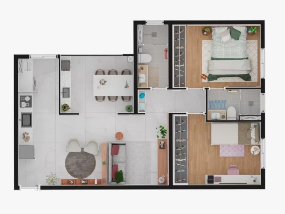 Apartamento, 2 quartos, 61 m² - Foto 4