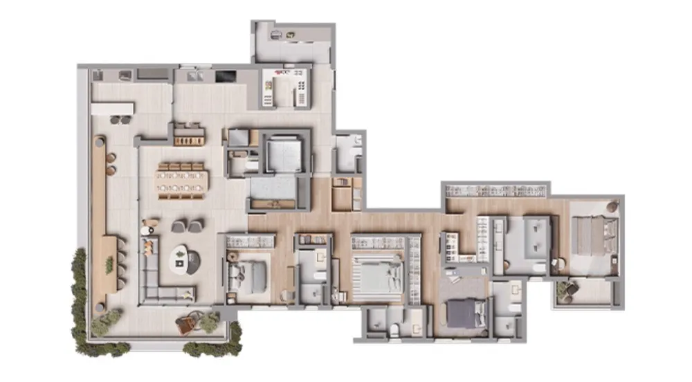 Apartamento, 4 quartos, 277 m² - Foto 1