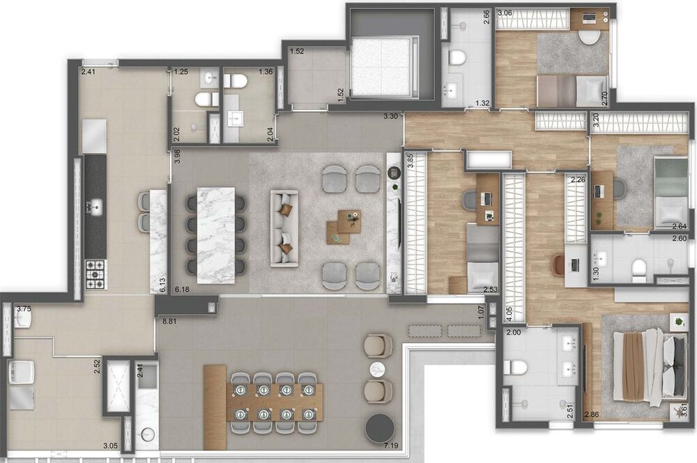 Apartamento, 4 quartos, 177 m² - Foto 8