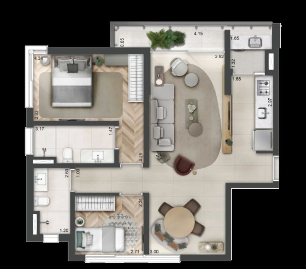 Apartamento, 2 quartos, 80 m² - Foto 11