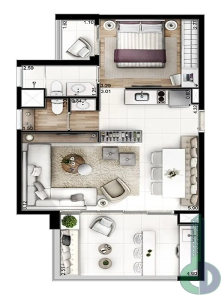 Apartamento, 2 quartos, 62 m² - Foto 5