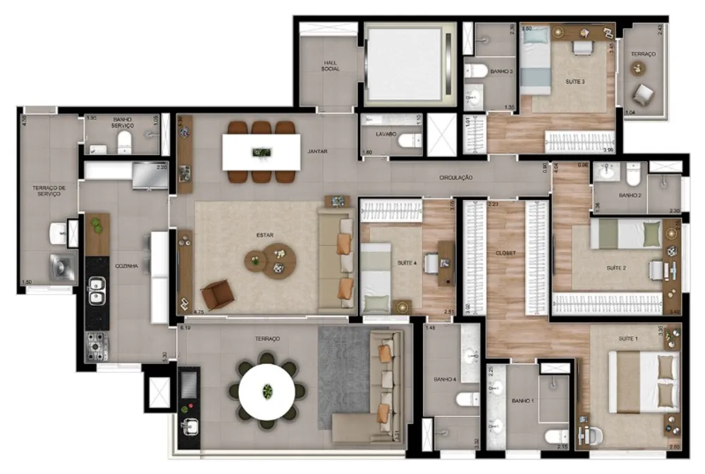 Apartamento, 3 quartos, 165 m² - Foto 16