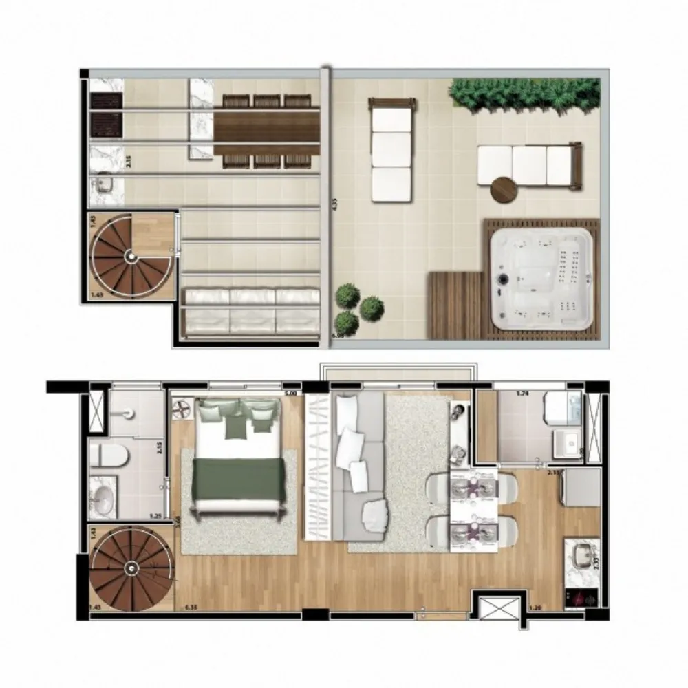 Apartamento, 1 quarto, 35 m² - Foto 11