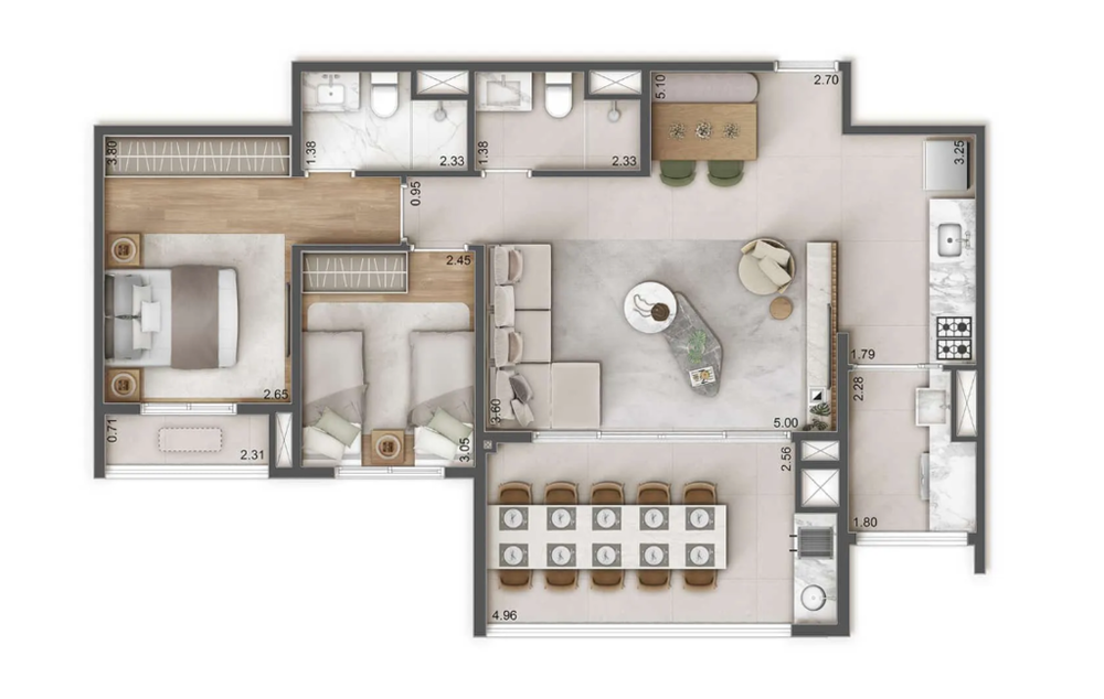 Apartamento, 4 quartos, 132 m² - Foto 8