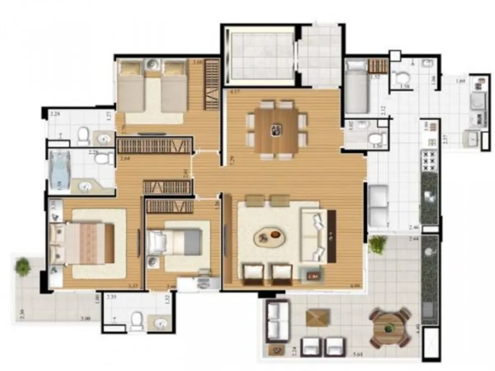 Apartamento, 3 quartos, 177 m² - Foto 11