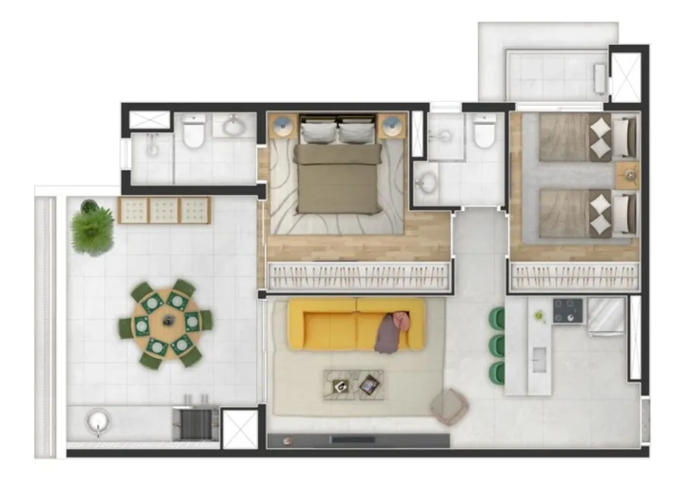 Apartamento, 2 quartos, 71 m² - Foto 4
