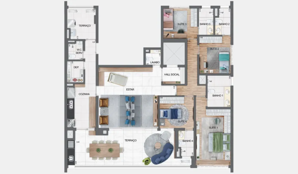 Apartamento, 4 quartos, 181 m² - Foto 12