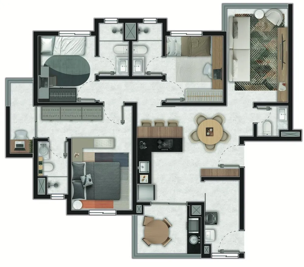 Apartamento, 3 quartos, 100 m² - Foto 5