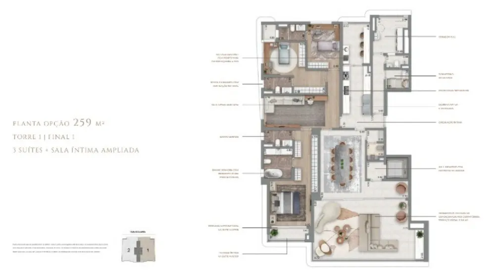 Apartamento, 4 quartos, 258 m² - Foto 10