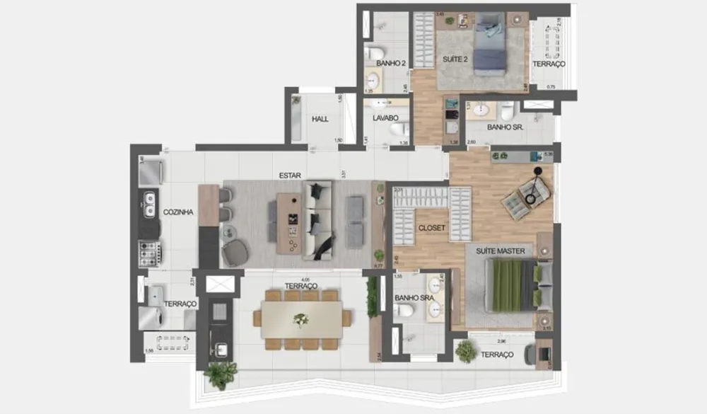 Apartamento, 3 quartos, 144 m² - Foto 12
