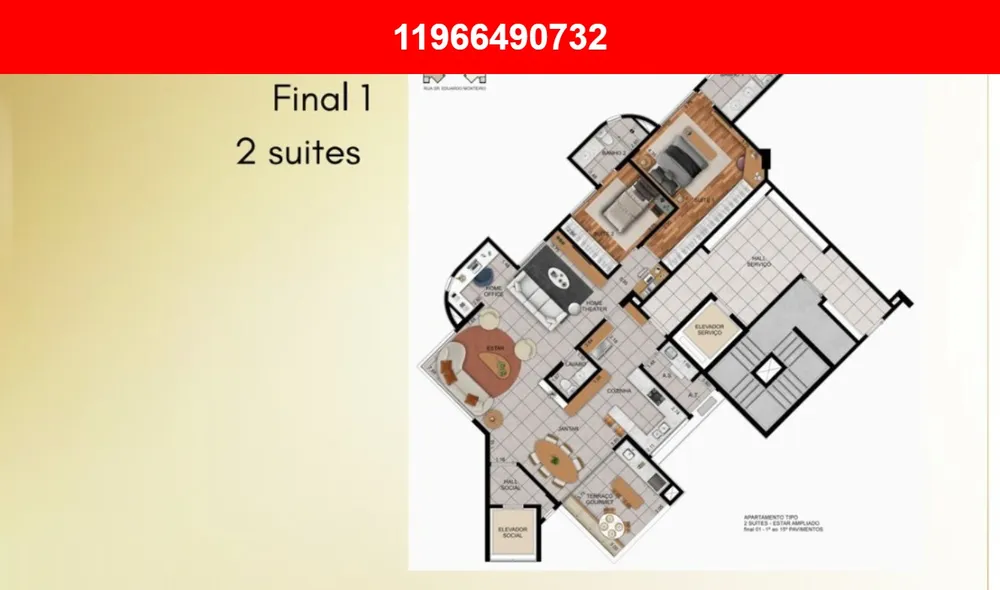 Apartamento, 3 quartos, 135 m² - Foto 8
