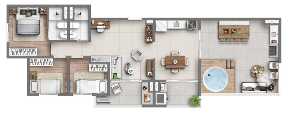 Apartamento, 2 quartos, 44 m² - Foto 4