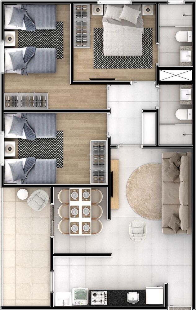 Apartamento, 3 quartos, 80 m² - Foto 4