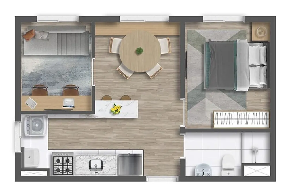 Cobertura, 2 quartos, 71 m² - Foto 3
